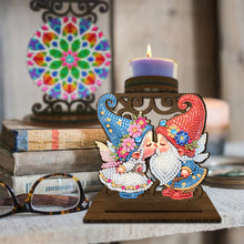 Load image into Gallery viewer, Flower Cross Diamond Painting Candle Holder Ornaments Aromatherapy Candle Holder