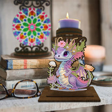 Load image into Gallery viewer, Flower Cross Diamond Painting Candle Holder Ornaments Aromatherapy Candle Holder