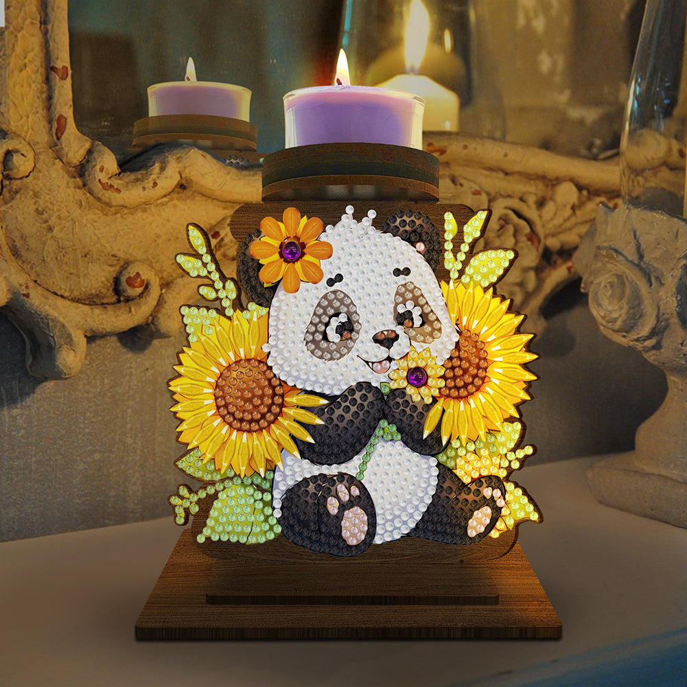 Flower Cross Diamond Painting Candle Holder Ornaments Aromatherapy Candle Holder