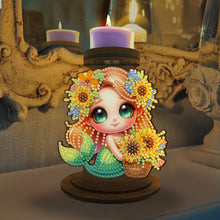 Load image into Gallery viewer, Flower Cross Diamond Painting Candle Holder Ornaments Aromatherapy Candle Holder