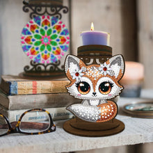 Load image into Gallery viewer, Flower Cross Diamond Painting Candle Holder Ornaments Aromatherapy Candle Holder