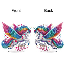 Load image into Gallery viewer, Acrylic Special Shape Rainbow Butterfly Table Top Diamond Painting Ornament Kits