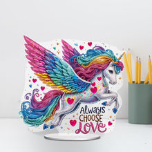 Load image into Gallery viewer, Acrylic Special Shape Rainbow Butterfly Table Top Diamond Painting Ornament Kits