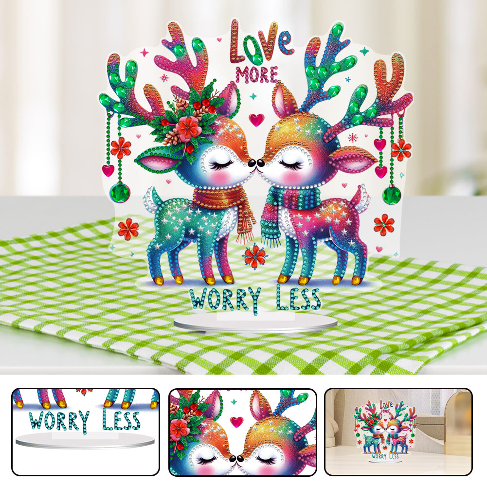 Acrylic Special Shape Rainbow Butterfly Table Top Diamond Painting Ornament Kits