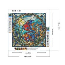 Load image into Gallery viewer, Diamond Painting - Full Round - Glass art Pisces (30*30CM)