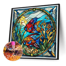 Load image into Gallery viewer, Diamond Painting - Full Round - Glass art Pisces (30*30CM)