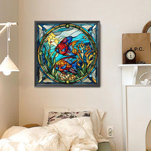 Load image into Gallery viewer, Diamond Painting - Full Round - Glass art Pisces (30*30CM)