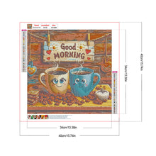 Load image into Gallery viewer, Diamond Painting - Full Round - Good morning coffee (40*40CM)