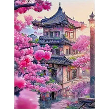 Load image into Gallery viewer, Diamond Painting - Full Round - Flowers and pavilions (45*60CM)