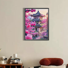Load image into Gallery viewer, Diamond Painting - Full Round - Flowers and pavilions (45*60CM)