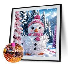 Load image into Gallery viewer, Diamond Painting - Partial Special Shaped - Duckling in winter snow (30*30CM)
