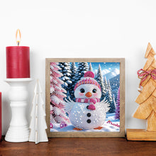 Load image into Gallery viewer, Diamond Painting - Partial Special Shaped - Duckling in winter snow (30*30CM)