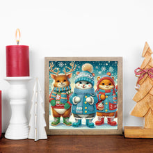 Load image into Gallery viewer, Diamond Painting - Partial Special Shaped - Deer in winter snow (30*30CM)