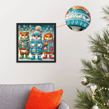 Load image into Gallery viewer, Diamond Painting - Partial Special Shaped - Deer in winter snow (30*30CM)