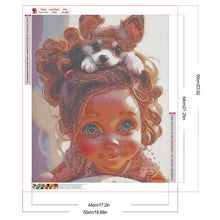 Load image into Gallery viewer, Diamond Painting - Full Round - Cartoon girl (50*60CM)