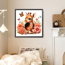 Load image into Gallery viewer, Diamond Painting - Full Round - Giraffe and flowers (30*30CM)