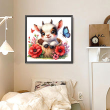 Load image into Gallery viewer, Diamond Painting - Full Round - Sheep and flowers (30*30CM)