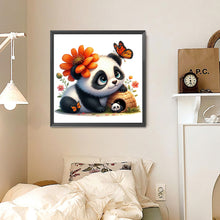 Load image into Gallery viewer, Diamond Painting - Full Round - Panda and flowers (30*30CM)