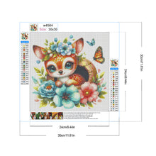 Load image into Gallery viewer, Diamond Painting - Full Round - Giraffe and flowers (30*30CM)