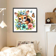 Load image into Gallery viewer, Diamond Painting - Full Round - Giraffe and flowers (30*30CM)