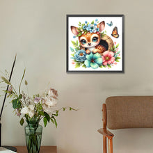 Load image into Gallery viewer, Diamond Painting - Full Round - Giraffe and flowers (30*30CM)
