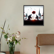 Load image into Gallery viewer, Diamond Painting - Full Round - Soldier in the poppy field (30*30CM)