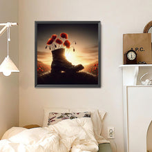 Load image into Gallery viewer, Diamond Painting - Full Round - Soldier in the poppy field (30*30CM)