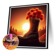 Load image into Gallery viewer, Diamond Painting - Full Round - Soldier in the poppy field (30*30CM)