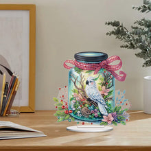 Load image into Gallery viewer, Acrylic Special Shape Bird In The Bottle Diamond Painting Desktop Ornaments