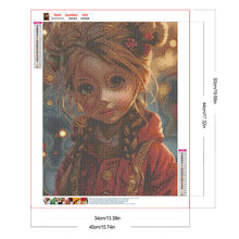 Load image into Gallery viewer, Diamond Painting - Full Round - Big eyes cute girl (40*50CM)