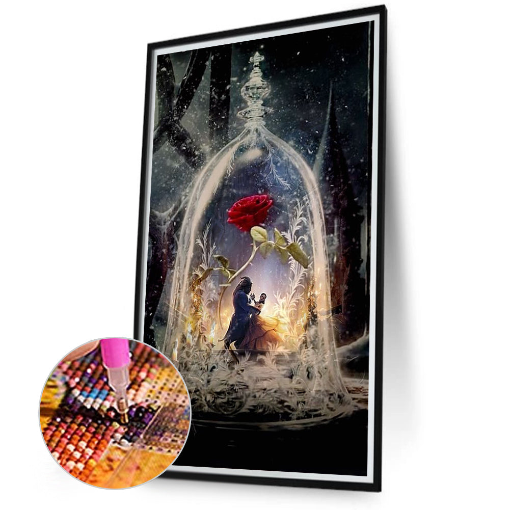 Diamond Painting - Full Round - Flower Of Love In Full Bloom (40*70CM)