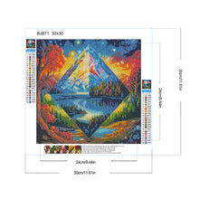 Load image into Gallery viewer, Diamond Painting - Full Round - Glass art diamond forest (30*30CM)