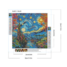 Load image into Gallery viewer, Diamond Painting - Full Round - Glass art starry night (30*30CM)