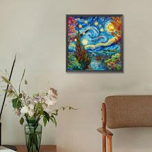 Load image into Gallery viewer, Diamond Painting - Full Round - Glass art starry night (30*30CM)