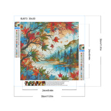 Load image into Gallery viewer, Diamond Painting - Full Round - Glass art maple leaves (30*30CM)