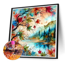 Load image into Gallery viewer, Diamond Painting - Full Round - Glass art maple leaves (30*30CM)
