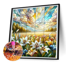 Load image into Gallery viewer, Diamond Painting - Full Round - Glass art lily field (30*30CM)