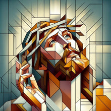 Load image into Gallery viewer, Diamond Painting - Full Round - Glass Glass Art Jesus¡¤Thorns (30*30CM)