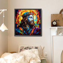 Load image into Gallery viewer, Diamond Painting - Full Round - Glass Art Jesus (30*30CM)