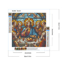 Load image into Gallery viewer, Diamond Painting - Full Round - Glass Art Jesus¡¤Dinner (30*30CM)