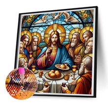 Load image into Gallery viewer, Diamond Painting - Full Round - Glass Art Jesus¡¤Dinner (30*30CM)