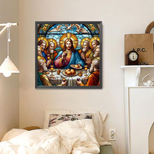 Load image into Gallery viewer, Diamond Painting - Full Round - Glass Art Jesus¡¤Dinner (30*30CM)
