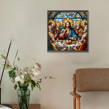 Load image into Gallery viewer, Diamond Painting - Full Round - Glass Art Jesus¡¤Dinner (30*30CM)