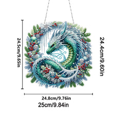 Load image into Gallery viewer, Acrylic Special Shape Dragon Wreath 5D DIY Diamond Painting Dots Pendant