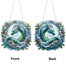 Load image into Gallery viewer, Acrylic Special Shape Dragon Wreath 5D DIY Diamond Painting Dots Pendant