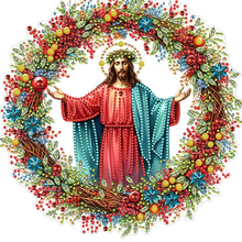 Load image into Gallery viewer, Acrylic Special Shape Jesus Diamond Painting Art Pendants for Wall Window