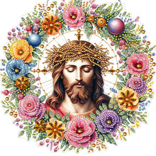 Load image into Gallery viewer, Acrylic Special Shape Jesus Faith Diamond Painting Art Pendants for Wall Window