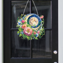 Load image into Gallery viewer, Acrylic Special Shape Sun Moon Flower Diamond Painting Hanging Pendant