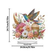 Load image into Gallery viewer, Acrylic Special Shape Bird Flowers Diamond Painting Desktop Ornaments for Decor
