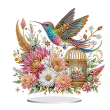 Load image into Gallery viewer, Acrylic Special Shape Bird Flowers Diamond Painting Desktop Ornaments for Decor